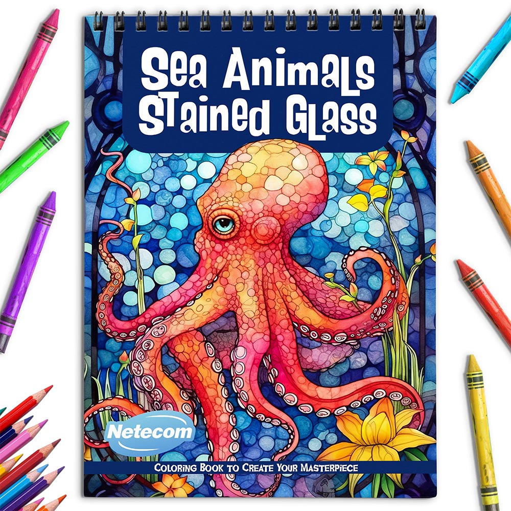 Netecom Relax Beach Landscape Coloring Book for Adults