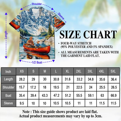 Netecom Retired Fishing Hawaiian Shirt for Men, Fisherman, Retirement Gifts, Button Down Summer Beach Short Sleeve, Sizes S-5XL
