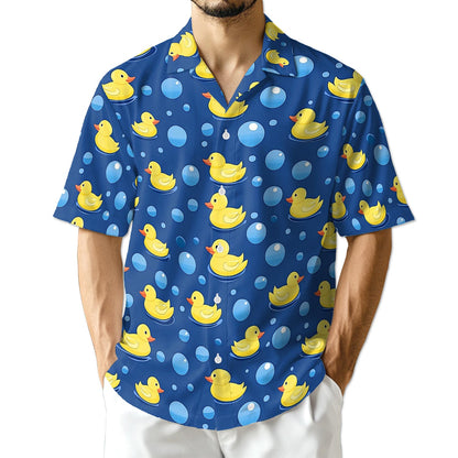Netecom Retro Duck Hawaiian Shirt for Men