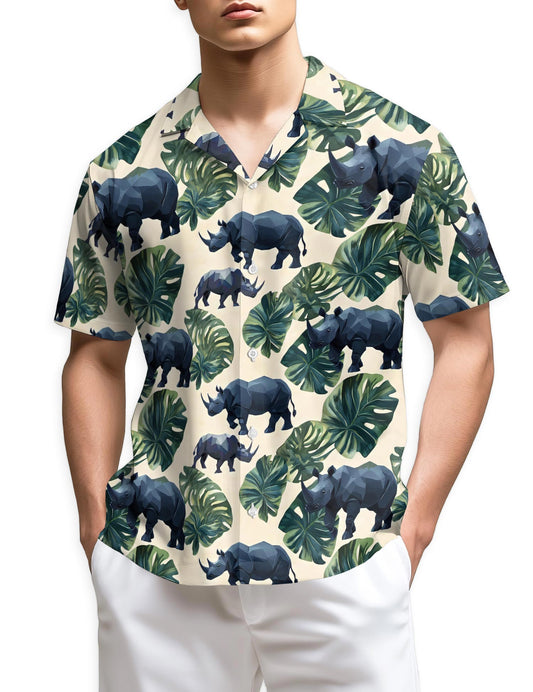 Netecom Rhino Hawaiian Shirt for Men