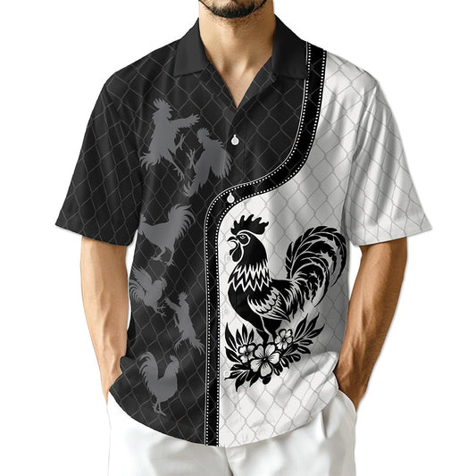 Netecom Rooster Hawaiian Shirt for Men