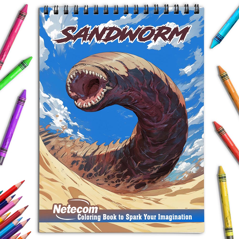 Netecom Sandworm Coloring Book for Adults