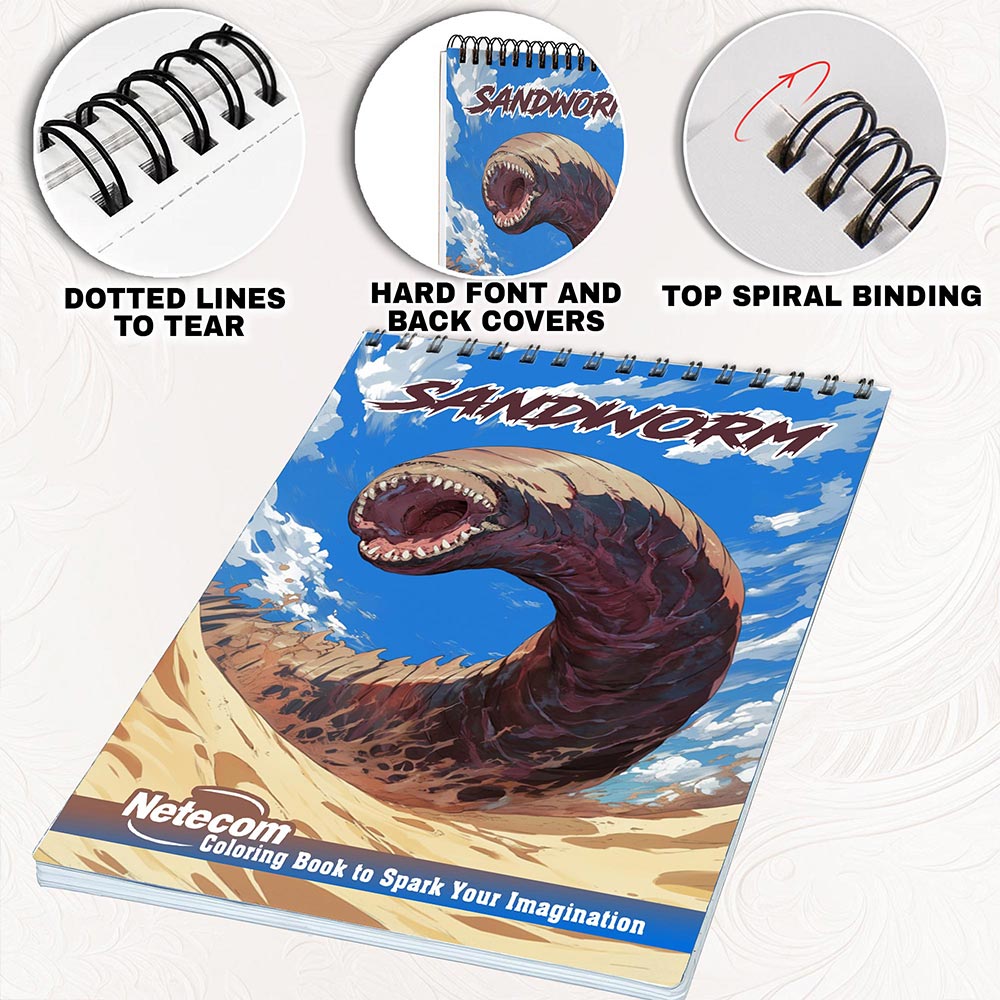 Netecom Sandworm Coloring Pages for Adults