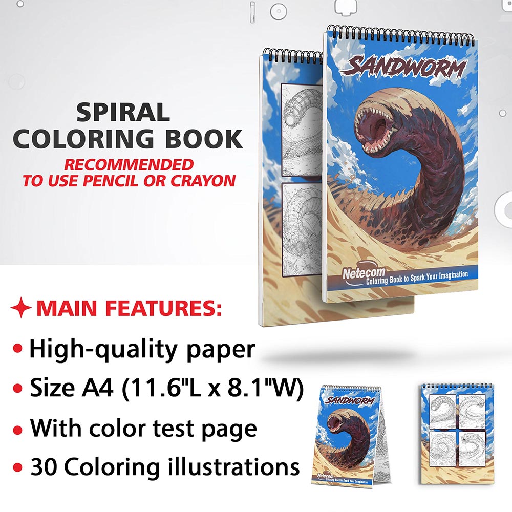 Netecom Sandworm Coloring Sheets for Adults