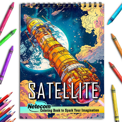 Netecom Satellite Coloring Book for Adults