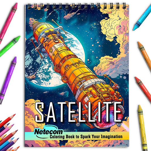 Netecom Satellite Coloring Book for Adults