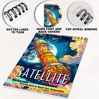 Netecom Satellite Coloring Pages for Adults