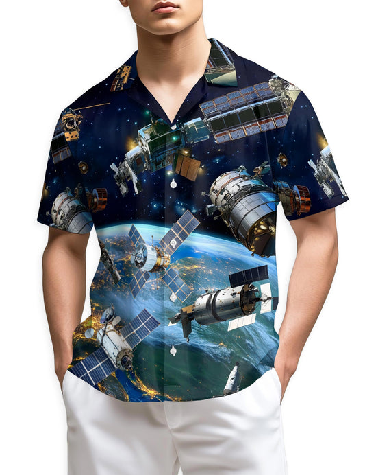 Netecom Satellite I Need More Space Hawaiian Shirt for Men