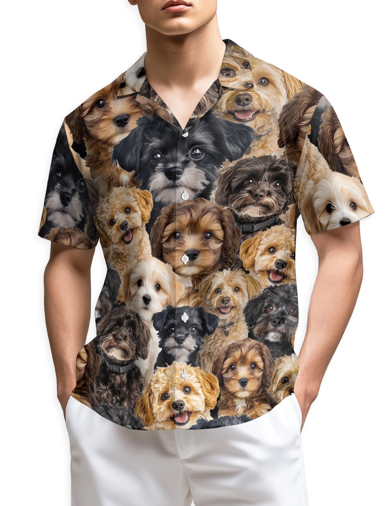 Netecom Schnoodle Hawaiian Shirt for Men