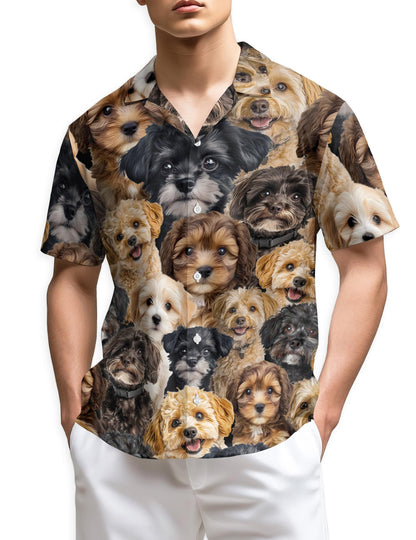 Netecom Schnoodle Hawaiian Shirt for Men