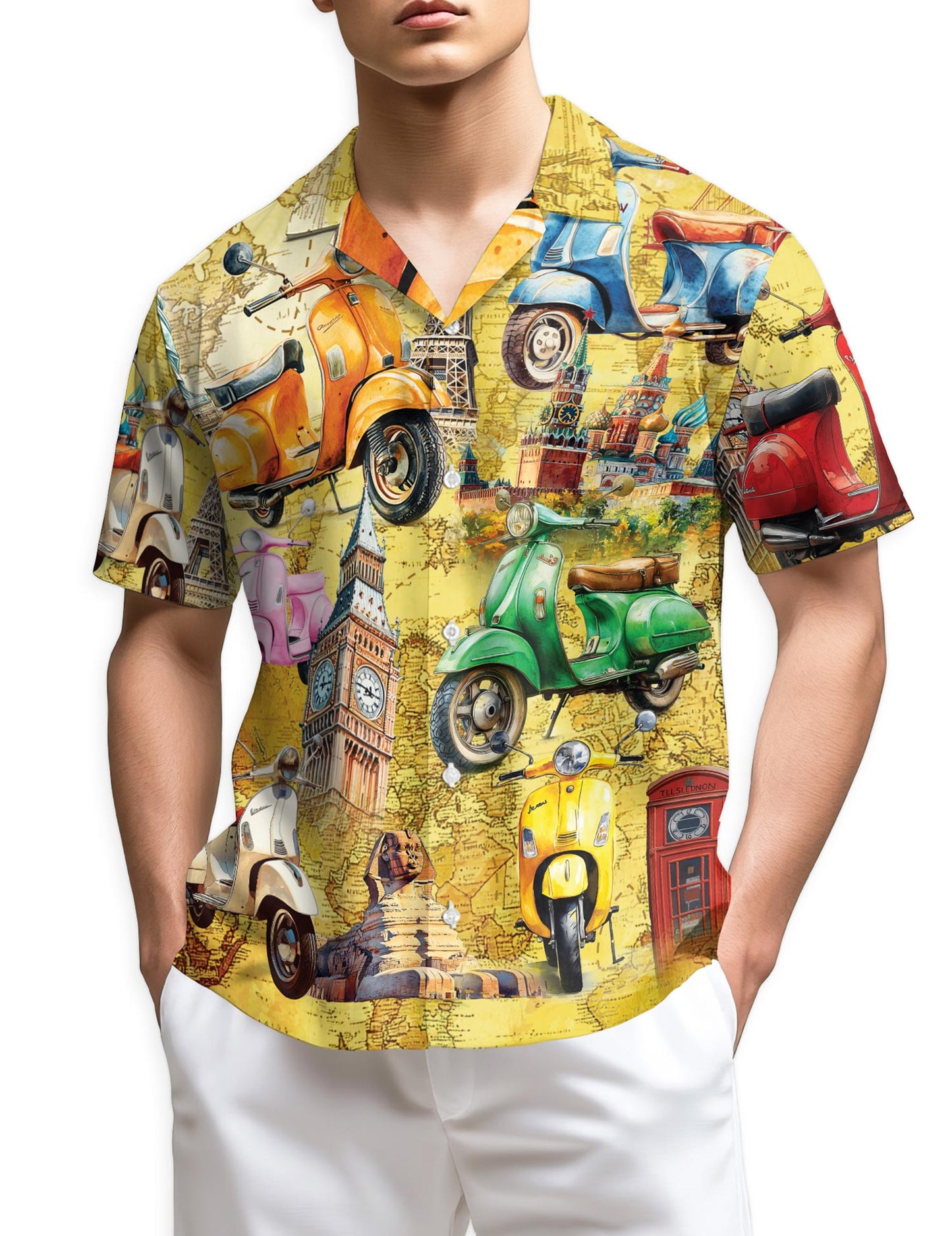 Netecom Scooters Chill Hawaiian Shirt for Men