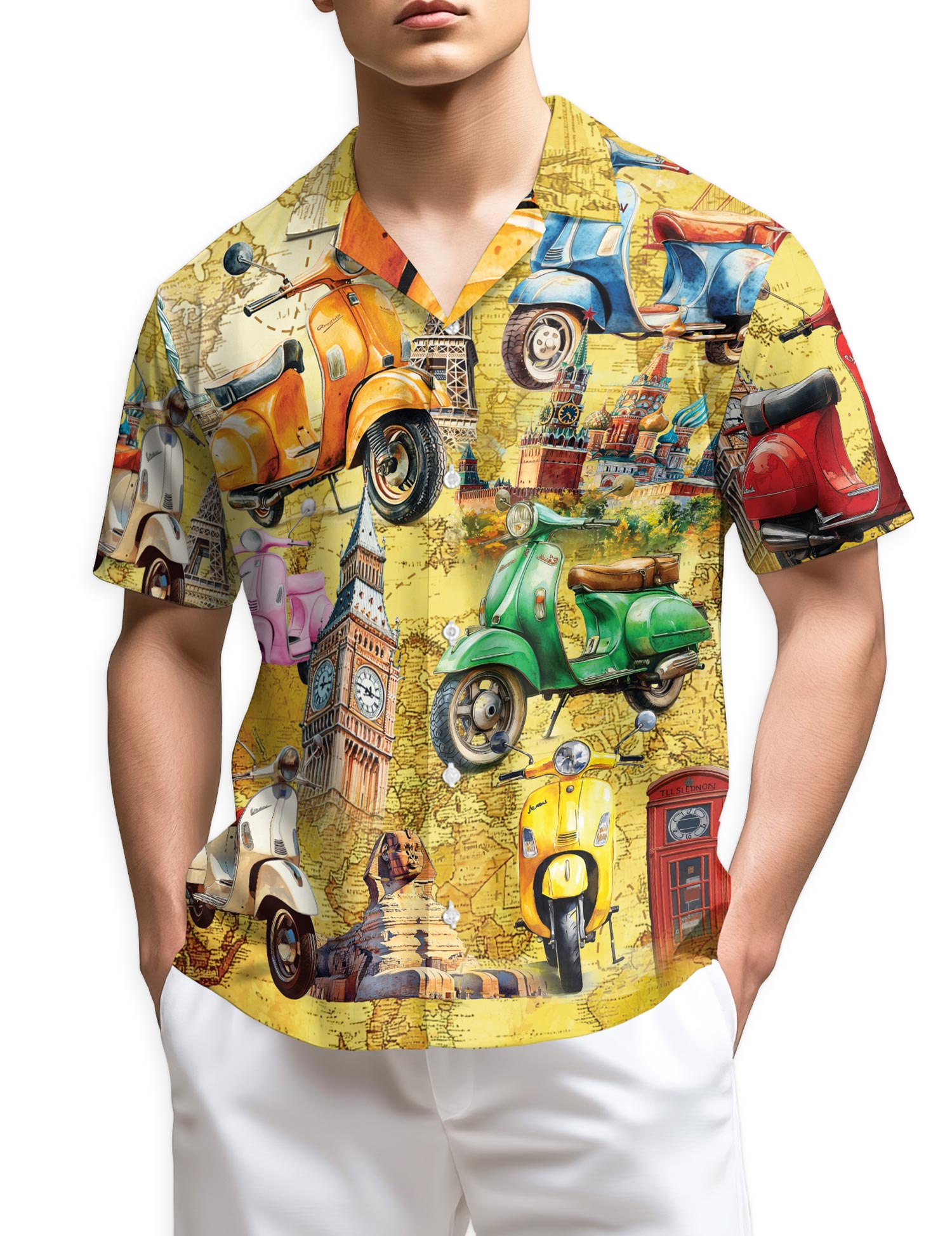 Netecom Scooters Chill Hawaiian Shirt for Men