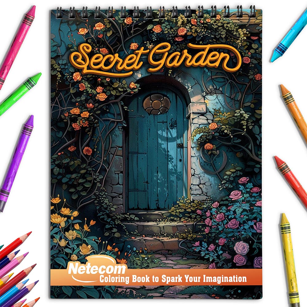Netecom Secret Garden Coloring Book for Adults