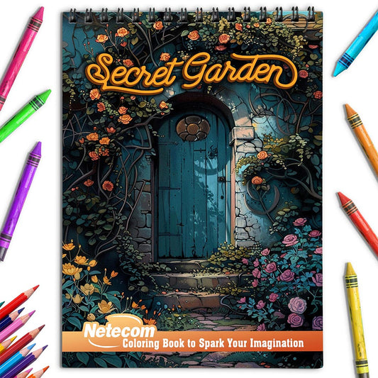Netecom Secret Garden Coloring Book for Adults
