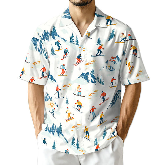 Netecom Ski Hawaiian Shirt for Men
