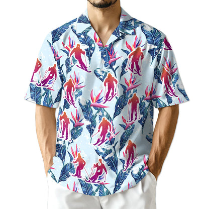 Netecom Skiing Hawaiian Shirt for Men