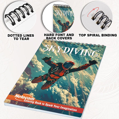 Netecom Skydiving Coloring Pages for Adults