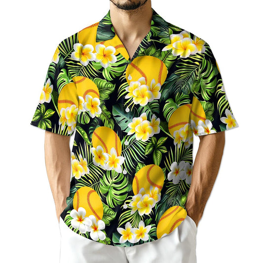 Netecom SoftBall Hawaiian Shirt for Men