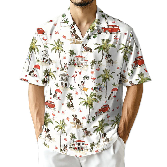 Netecom Staffordshire Bull Terrier Hawaiian Shirt for Men