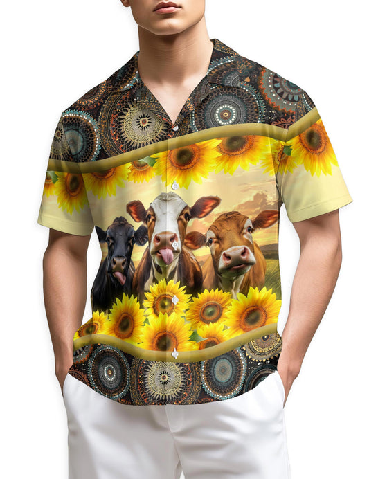 Netecom Sunflower Cattle Shirt for Men