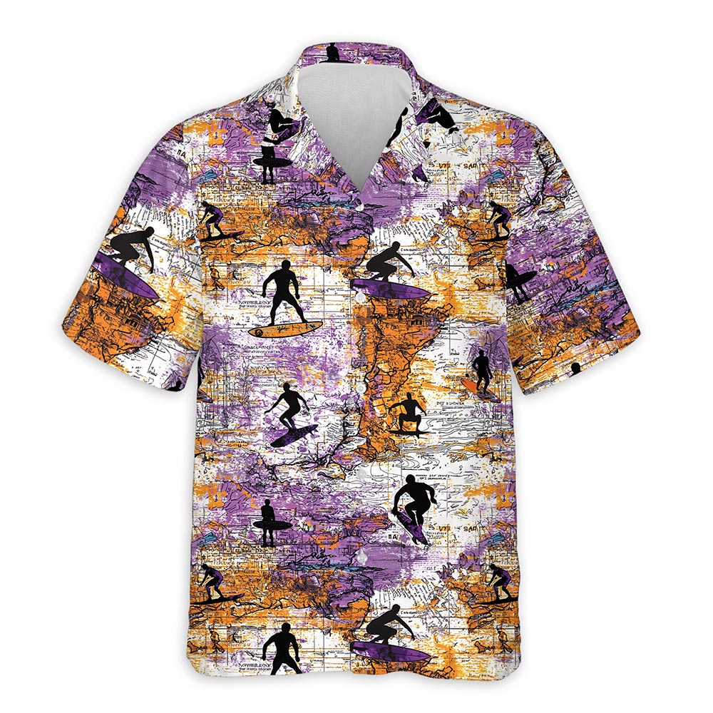 Netecom Surfing Hawaiian Shirt for Men