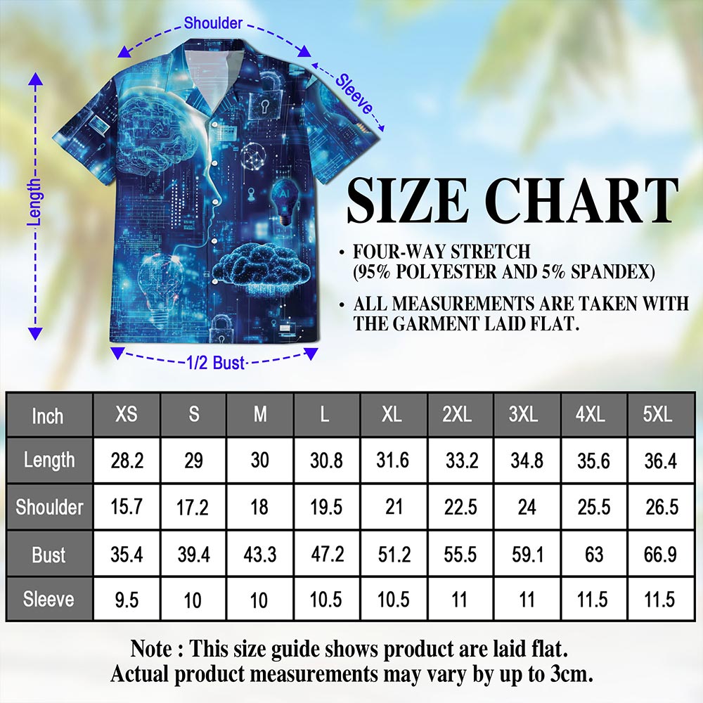 Netecom Technology Life Hawaiian Shirt for Men, Technical Support Gifts, Button Down Summer Beach Short Sleeve, Sizes S-5XL
