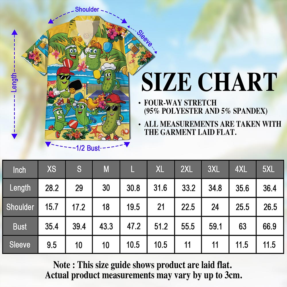 Netecom There's No Sorry In Pickleball Hawaiian Shirt for Men, Pickleball Player Gifts, Button Down Summer Beach Shirts, S-5XL