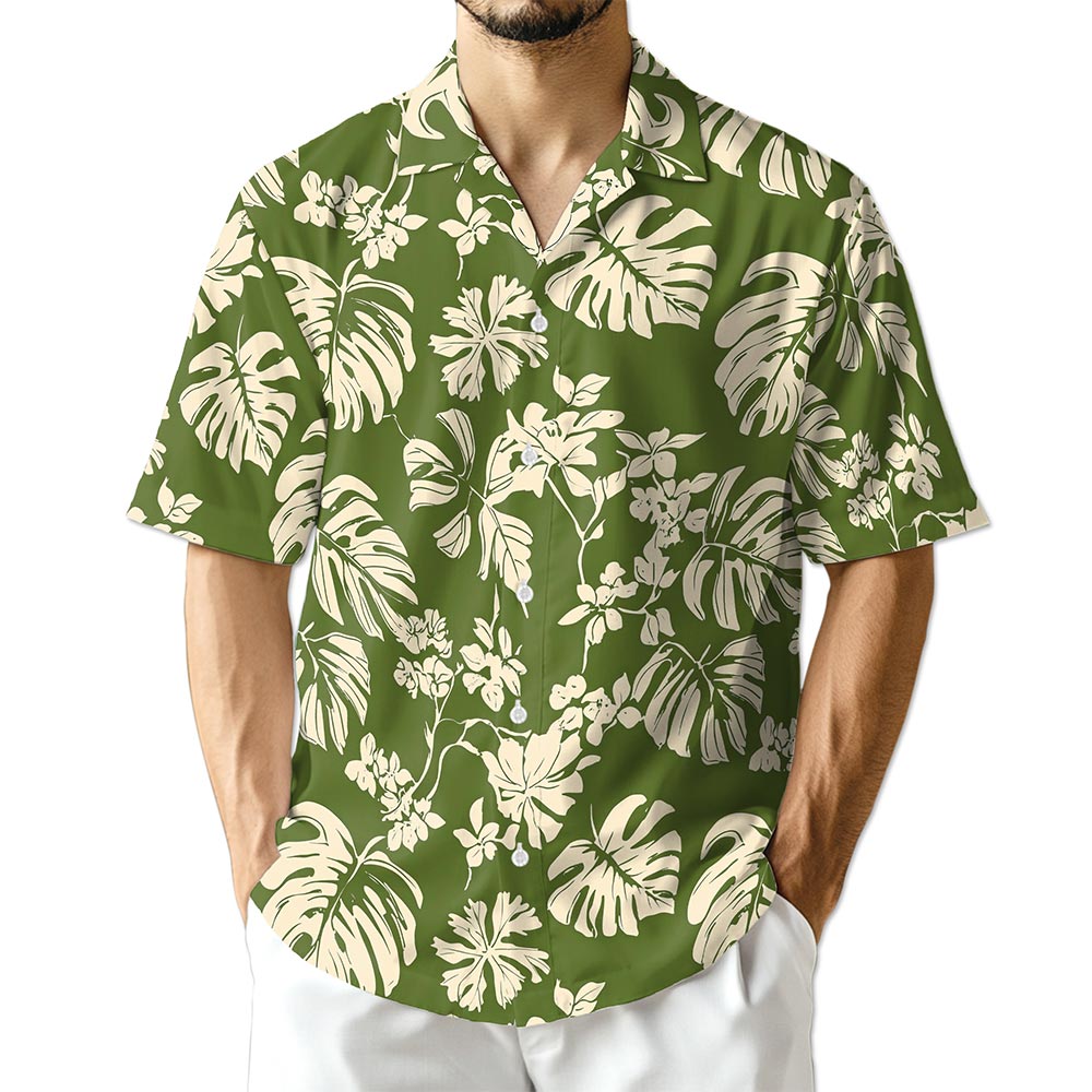 Netecom Tiare Garden Hawaiian Shirt for Men