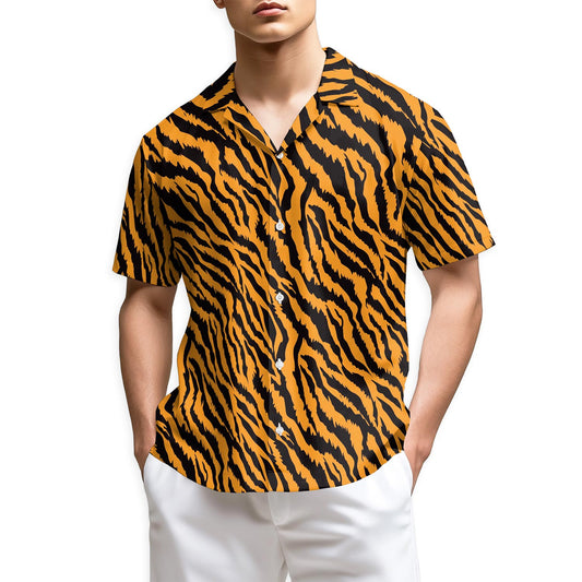 Netecom Tiger Skin Hawaiian Shirt for Men