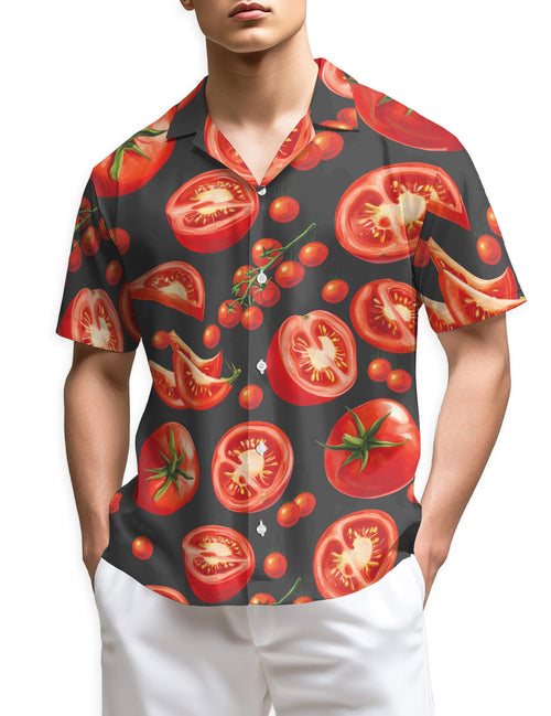 Netecom Tomato Hawaiian Shirt for Men