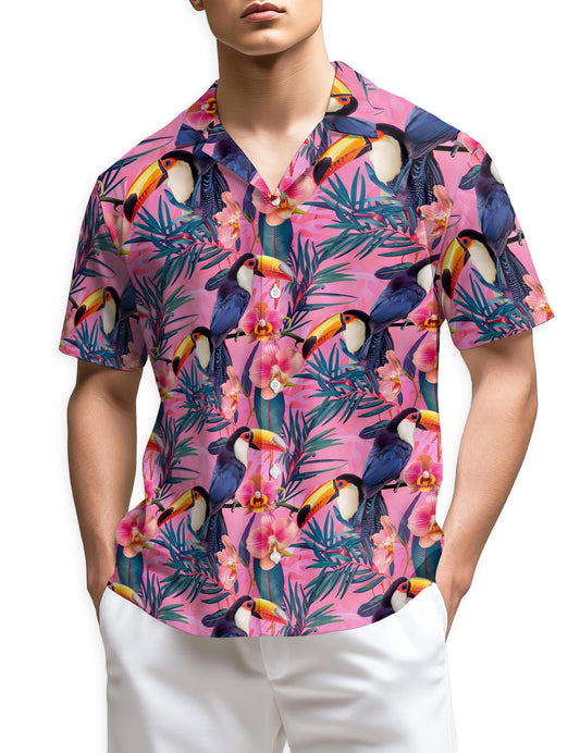 Netecom Toucan Hawaiian Shirt for Men