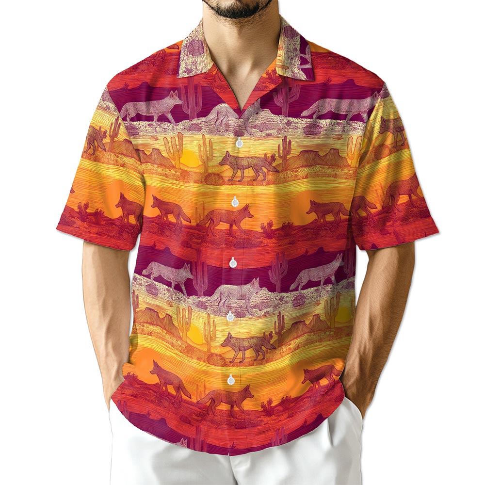 Netecom Tropical Coyotes Hawaiian Shirt for Men