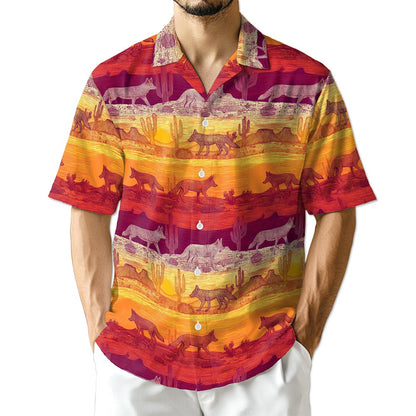 Netecom Tropical Coyotes Hawaiian Shirt for Men