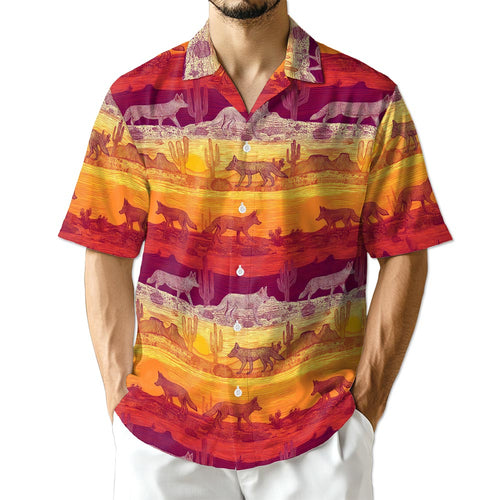 Netecom Tropical Coyotes Hawaiian Shirt for Men