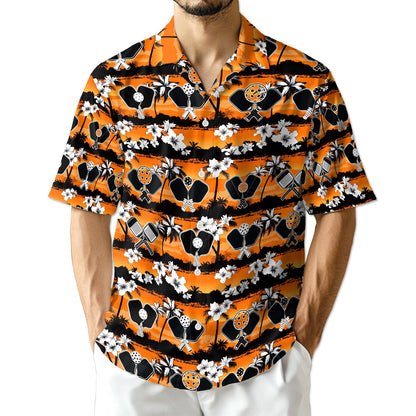 Netecom Tropical Pickleball Hawaiian Shirt for Men