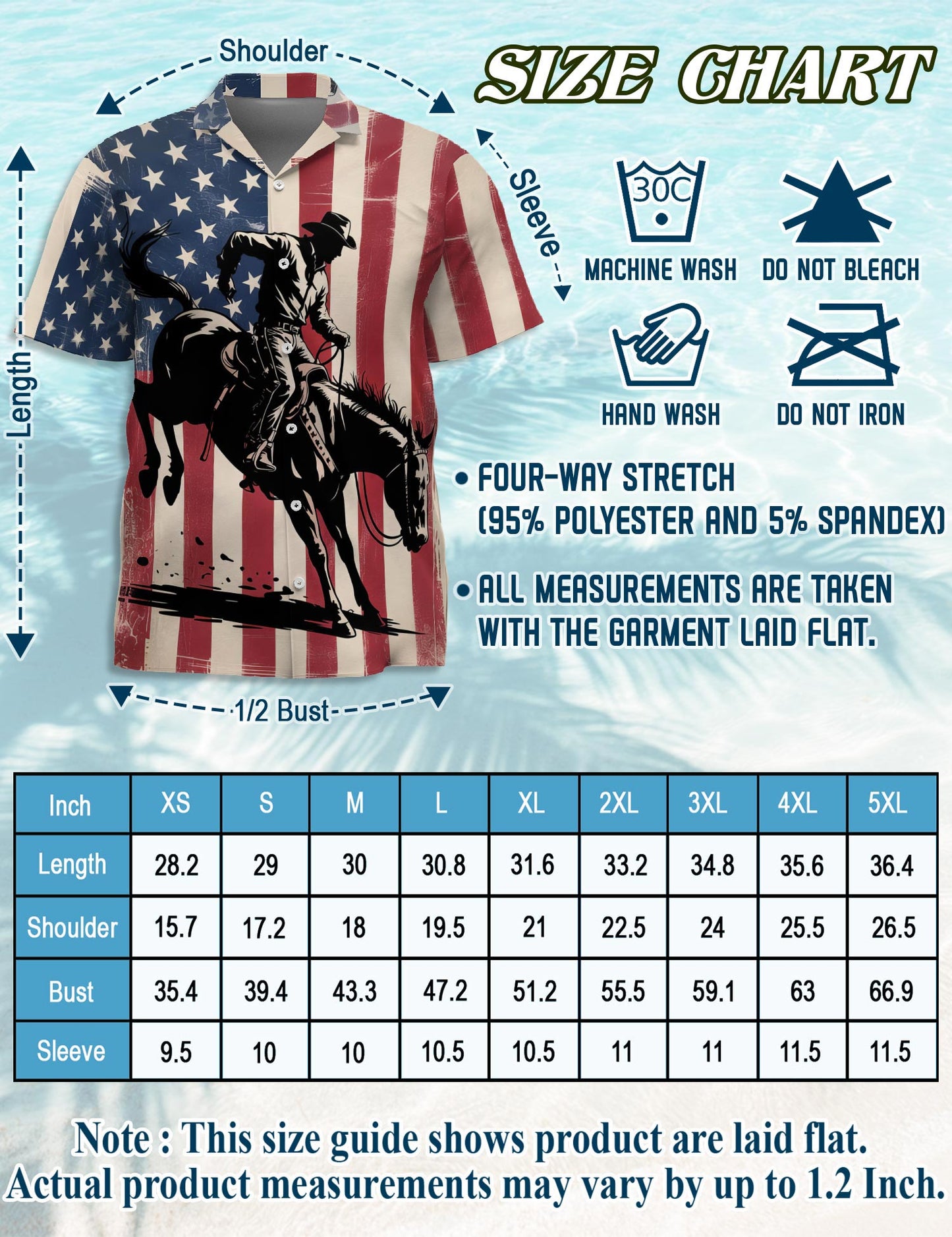 Netecom USA Horse Racing Silhouette Hawaiian Shirt for Men, Button Down Summer Beach Short Sleeve, S-5XL