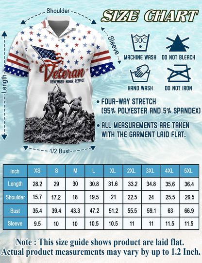 Netecom Veteran 4th July Hawaiian Shirt for Men, Patriotic Style, Button Down Summer Beach Short Sleeve, S-5XL