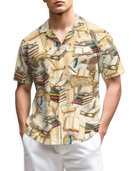 Netecom Vintage Book Shirt for Men