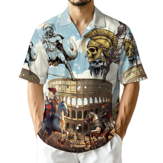 Netecom Vintage Roman Empire Hawaiian Shirt for Men