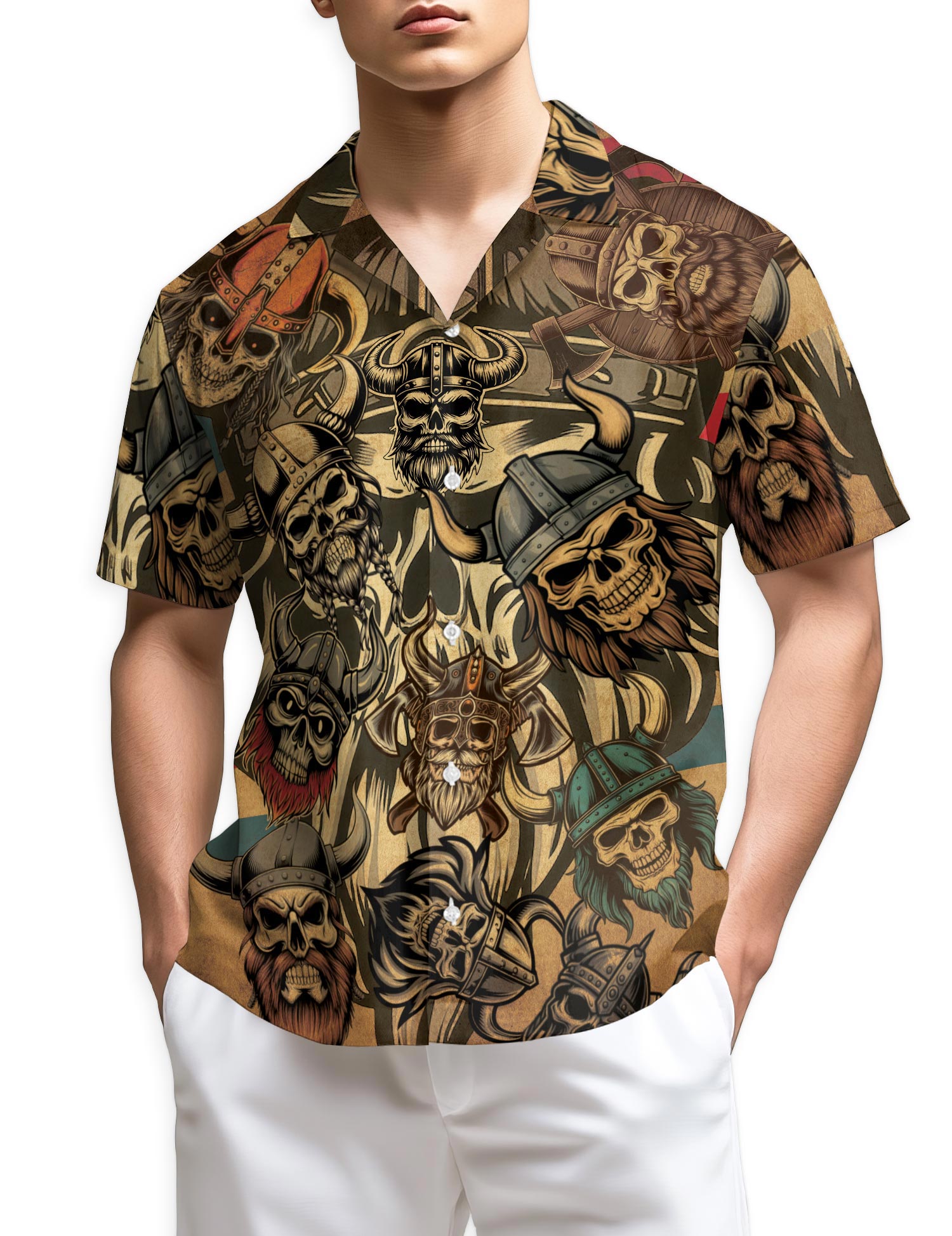 Netecom Vintage Viking My Rules Hawaiian Shirt for Men