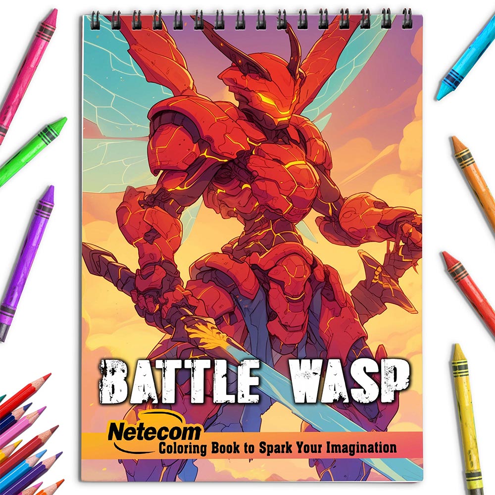 Netecom Wasp Warrior Coloring Book for Adults