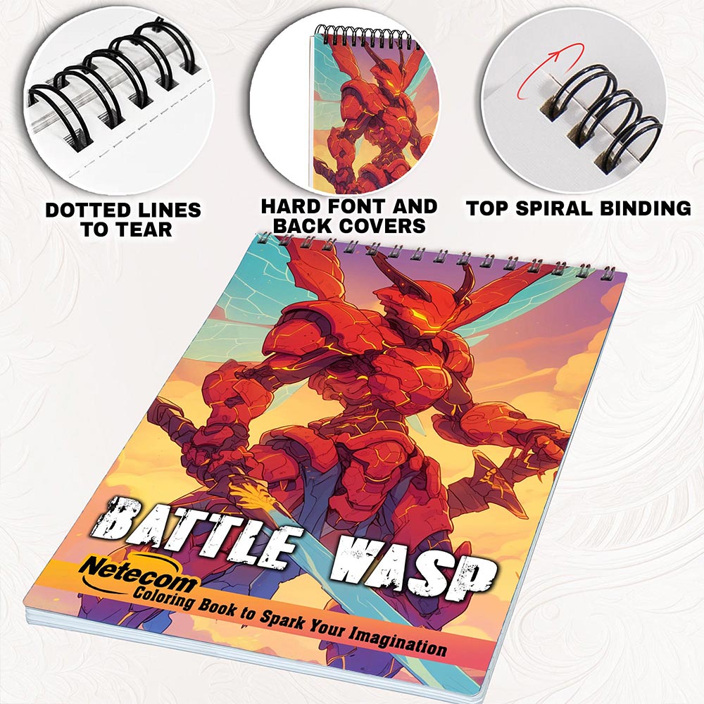 Netecom Wasp Warrior Coloring Pages for Adults