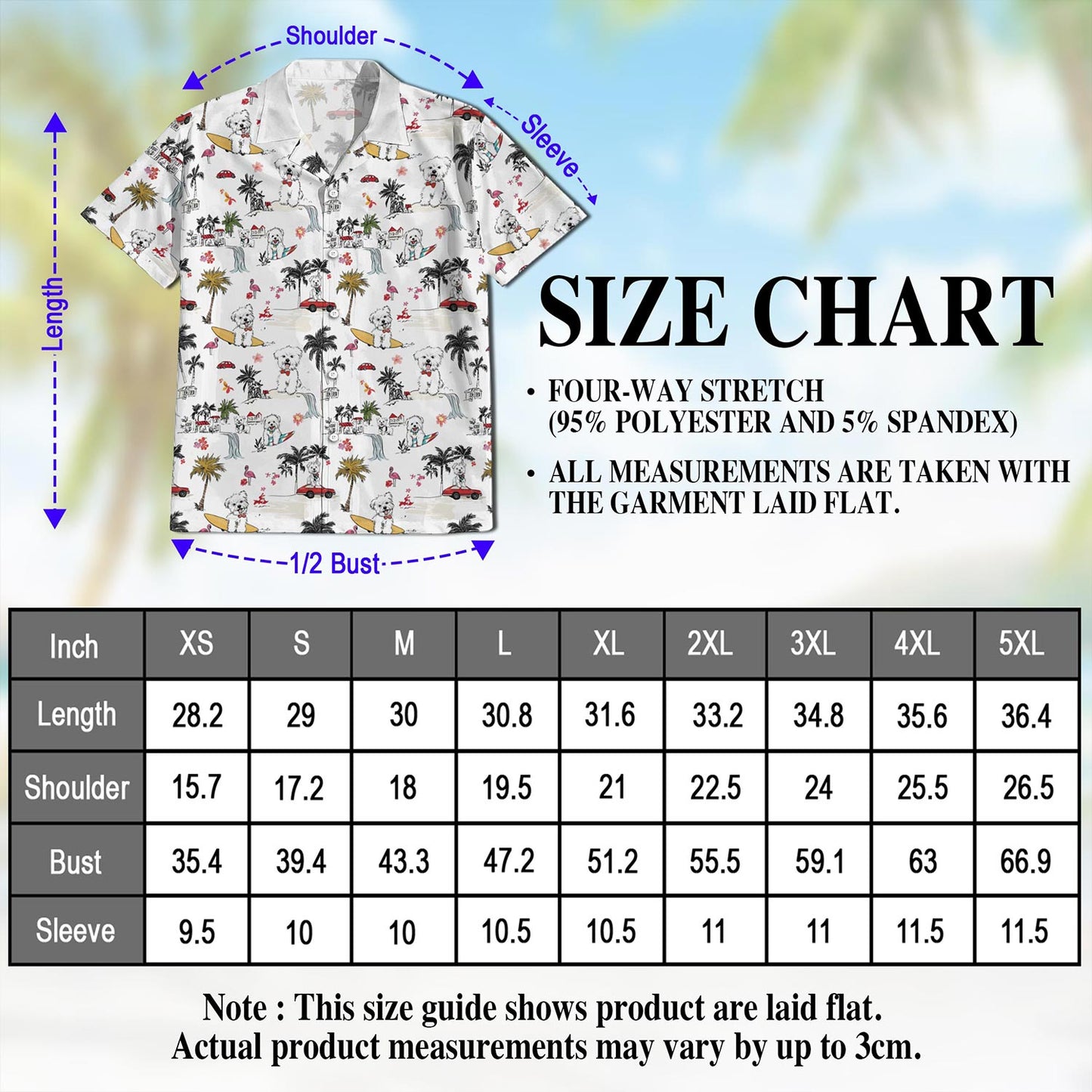 Netecom West Highland White Terrier Hawaiian Shirt for Men, Button Down Summer Beach Short Sleeve, Dog Lover Gifts, S-5XL