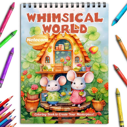 Netecom Whimsical World Coloring Book for Adults