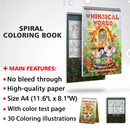 Netecom Whimsical World Coloring Sheets for Adults