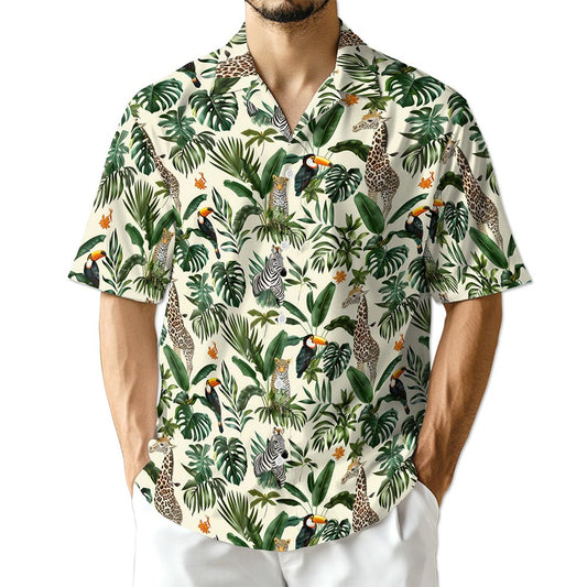 Netecom Wild Animal Hawaiian Shirt for Men