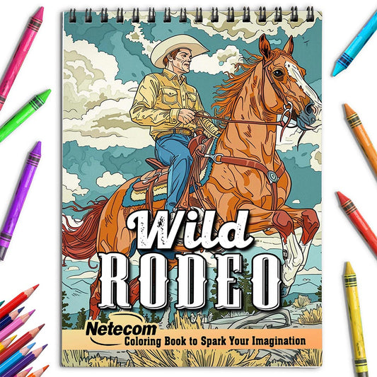 Netecom Wild Rodeo Coloring Book for Adults