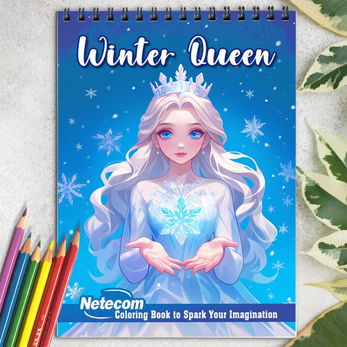Netecom Winter Queen Coloring Book for Adults