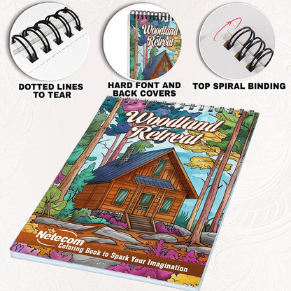 Netecom Woodland Retreat Coloring Pages for Adults