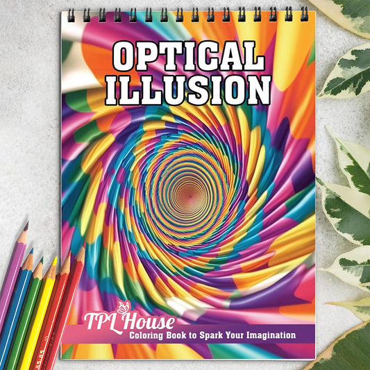 Optical Illusion Coloring Book for Adult